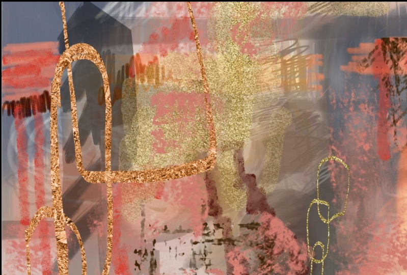 Abstract art on Fresco
