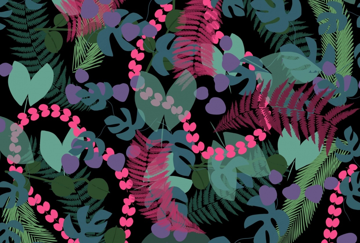 Leaf Brush pattern - student project