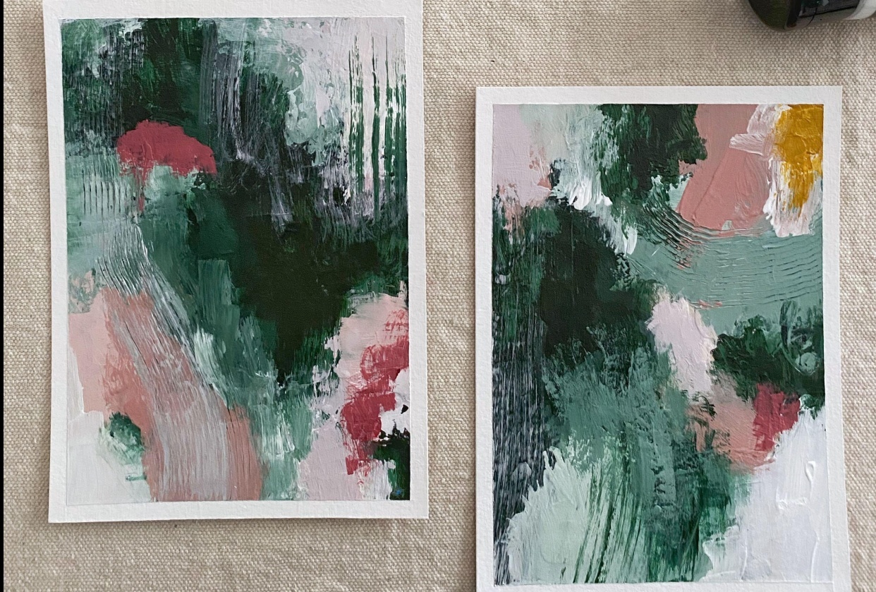 Adventures in abstract painting - student project