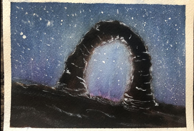 Water Colour Galaxies