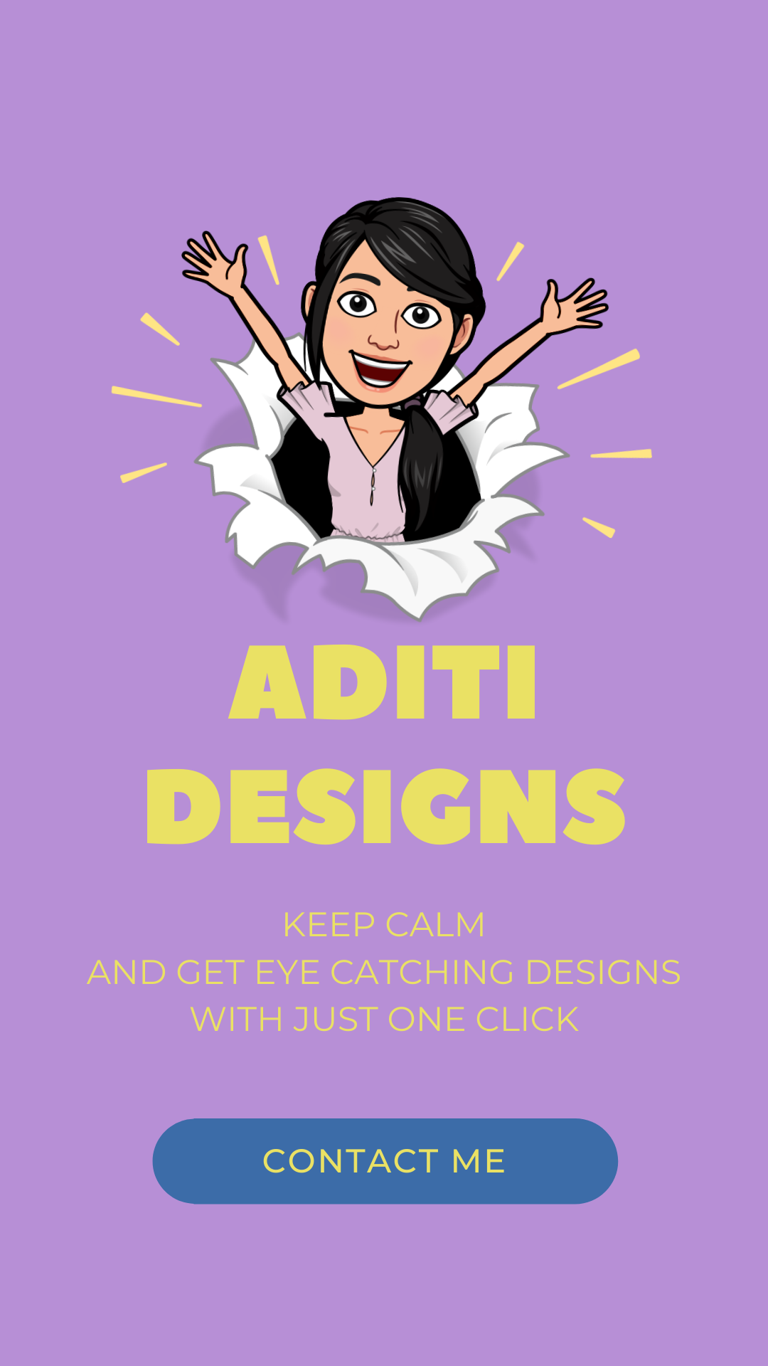 Landing page using canva - student project