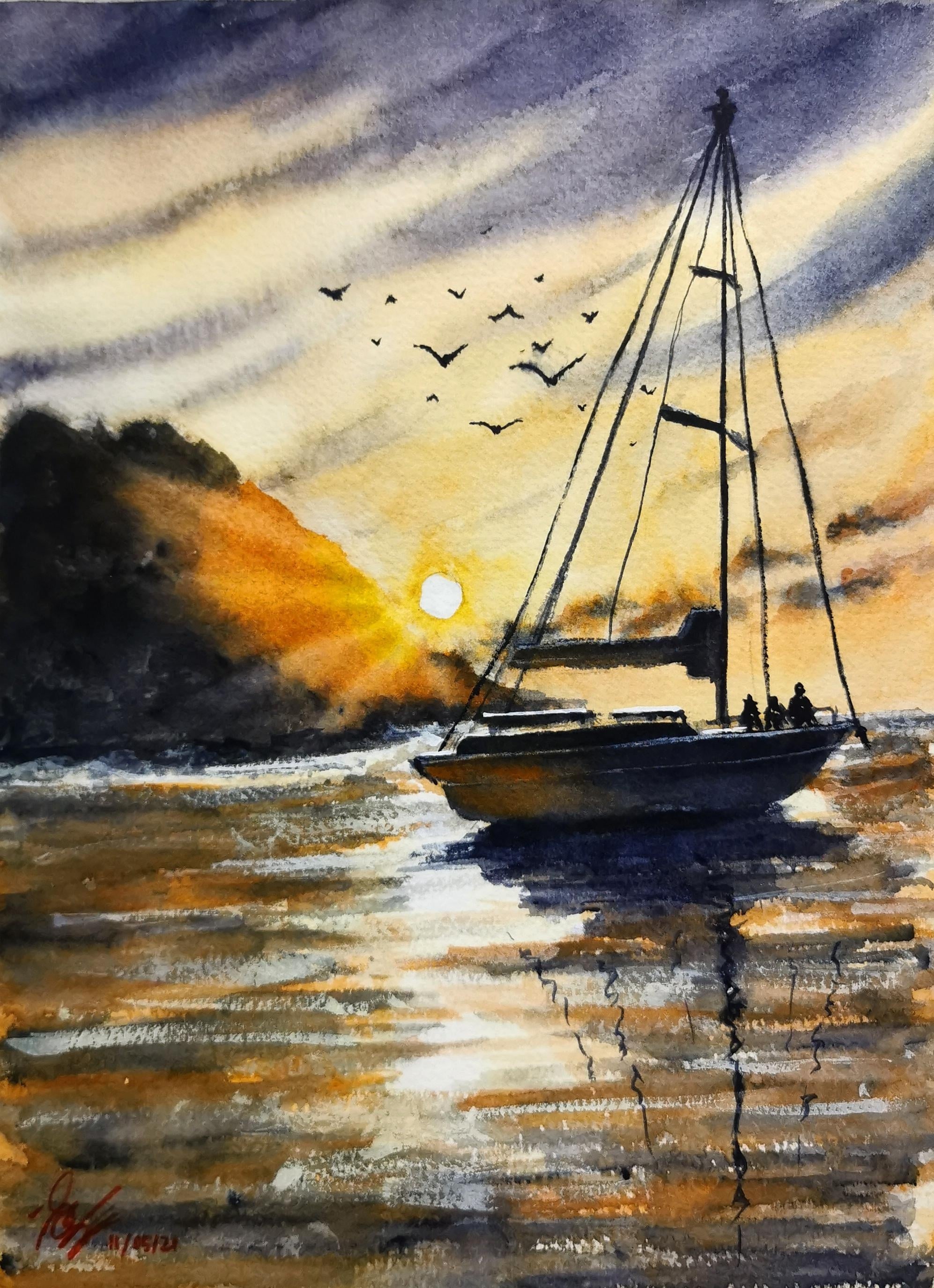Sunset Sailing - student project