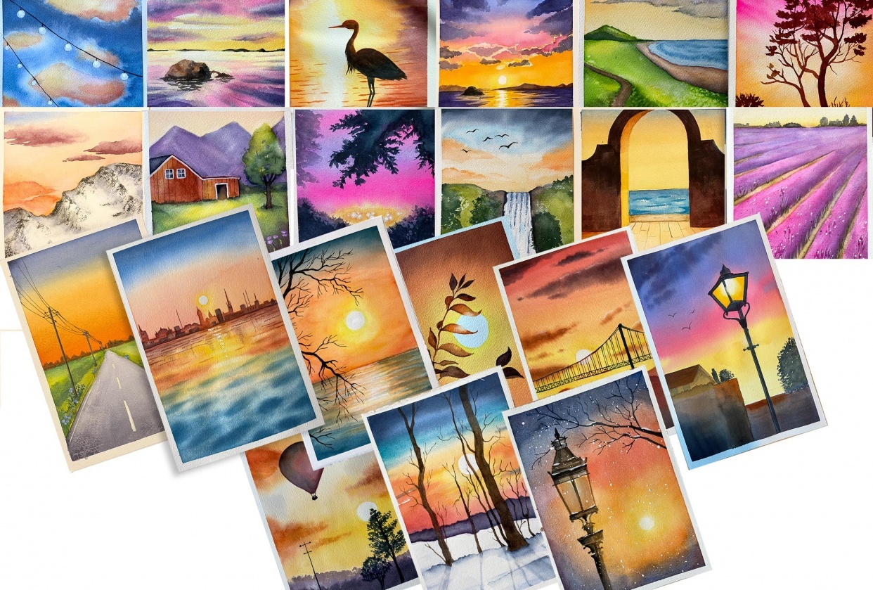 Shades of Sunset - student project
