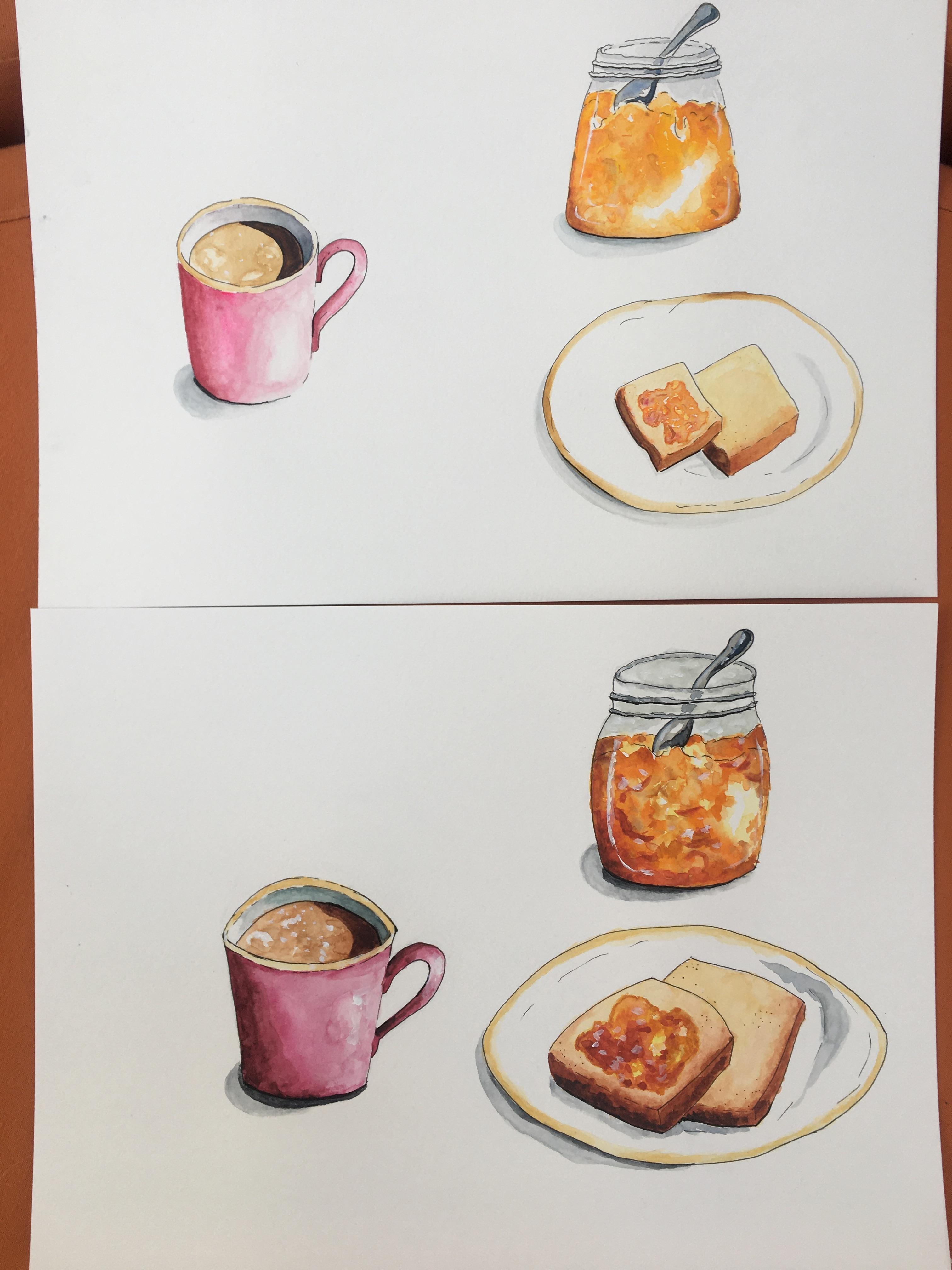 Italian breakfast - student project