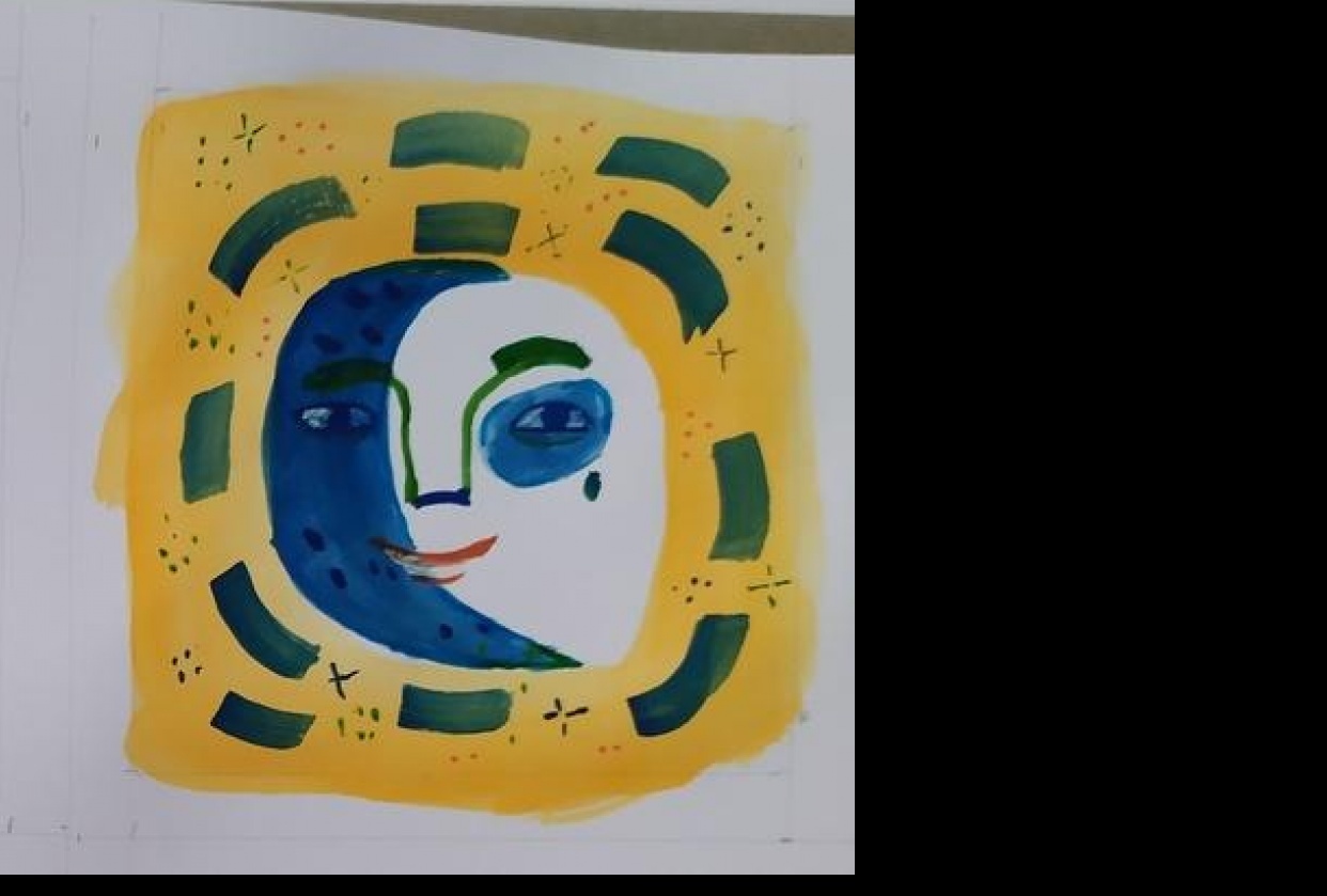 Whimsical sun - student project