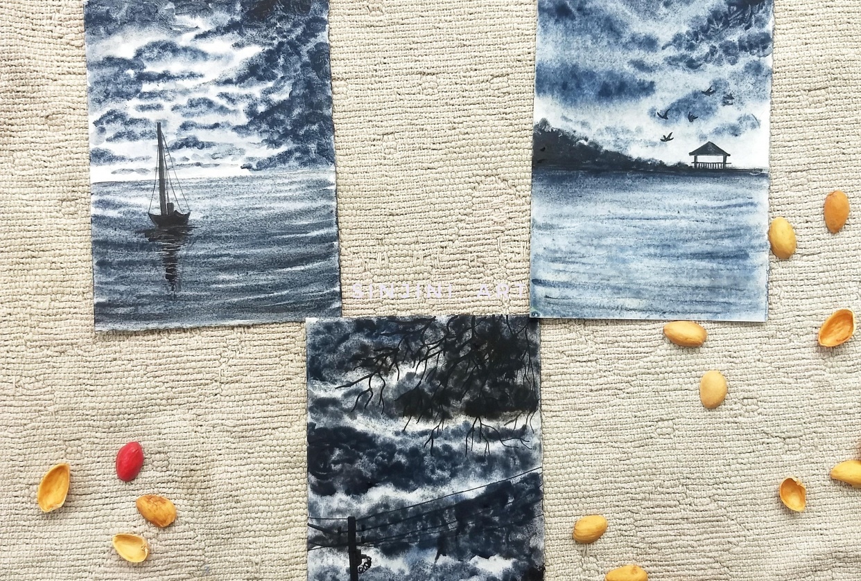Misty monochromatic skies - student project