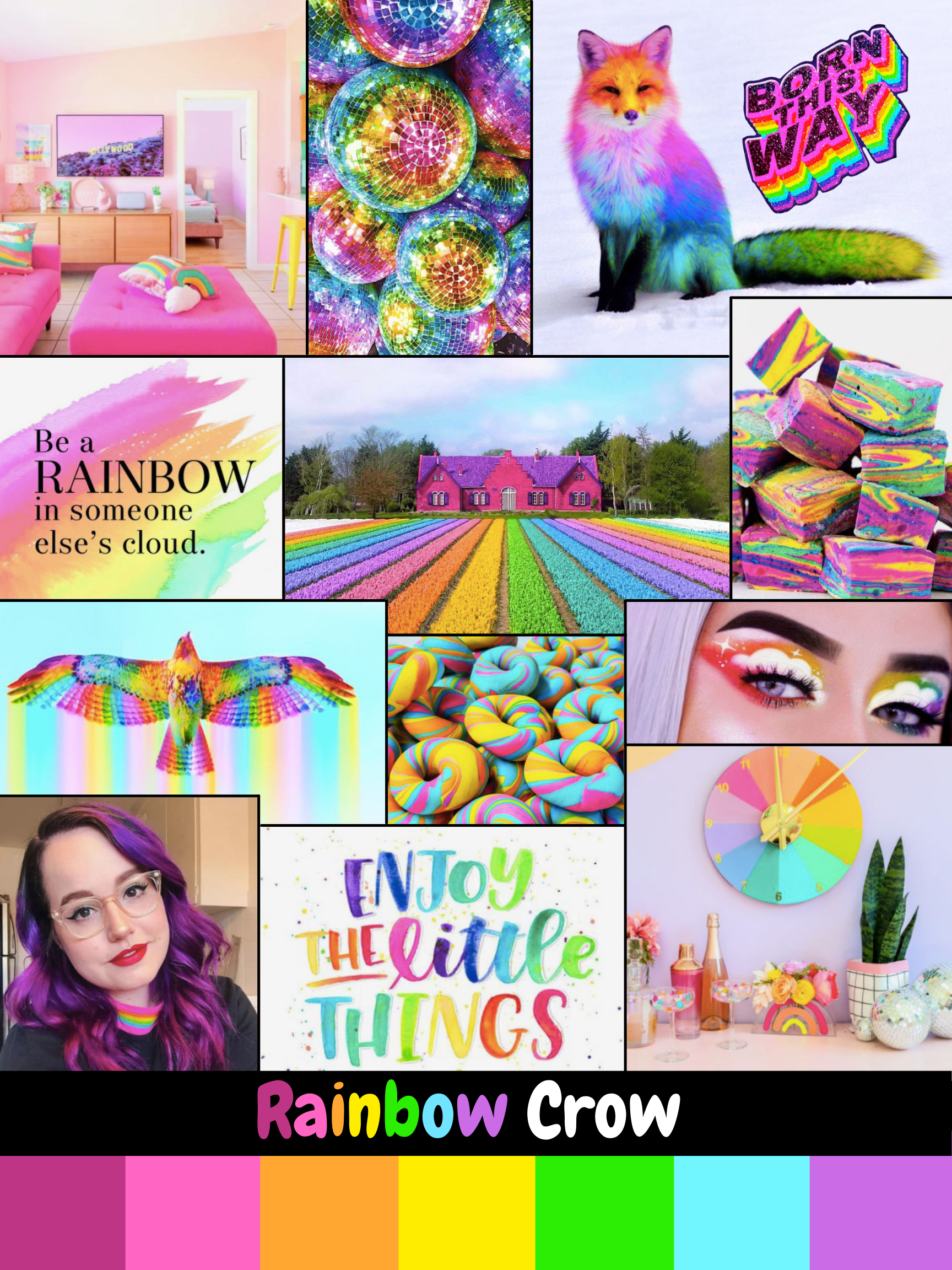 Rework of brand story for Rainbow Crow- my biz - student project