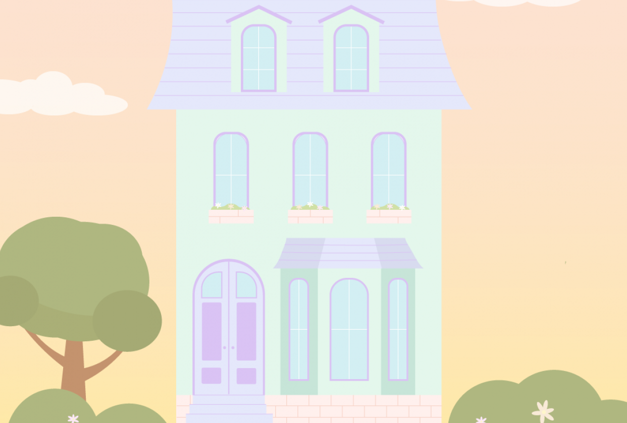 Candy Color Dream Home - student project