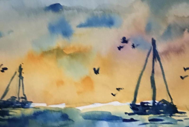 Watercolour landscapes
