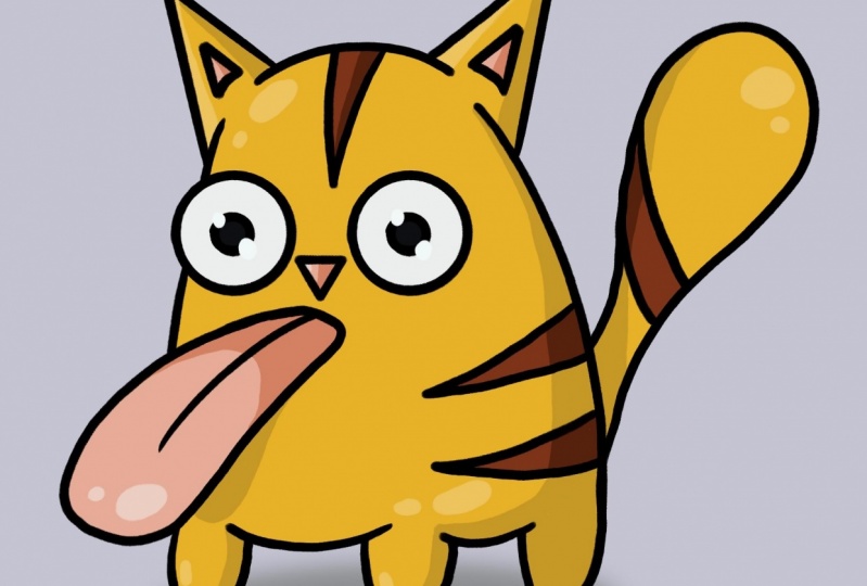 Cartoon cat