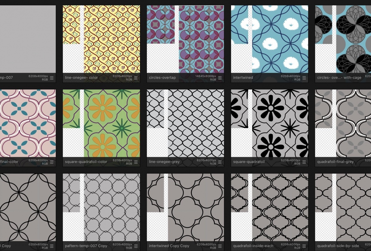 Pattern and shapes - student project