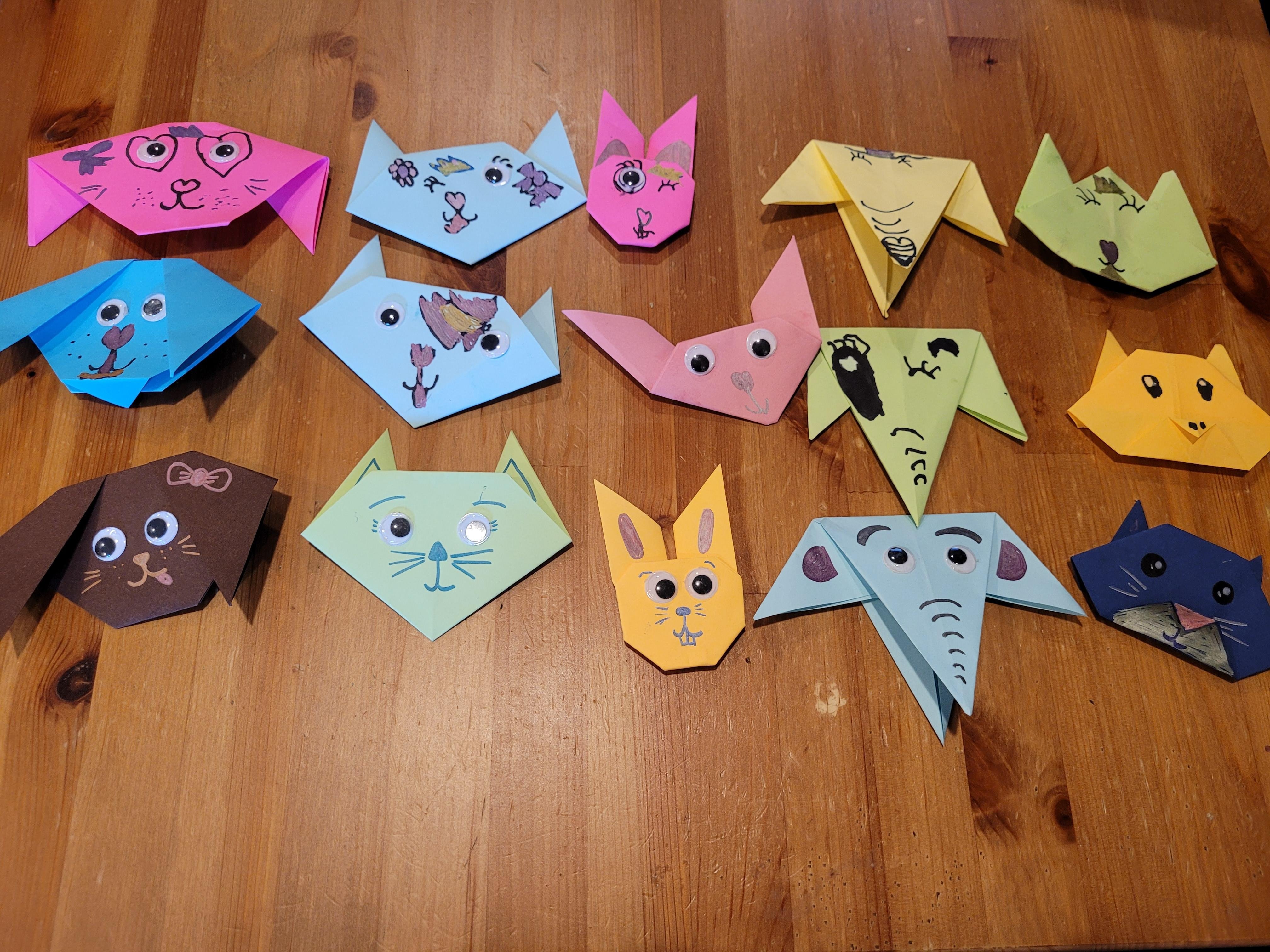 Origami Animals - student project