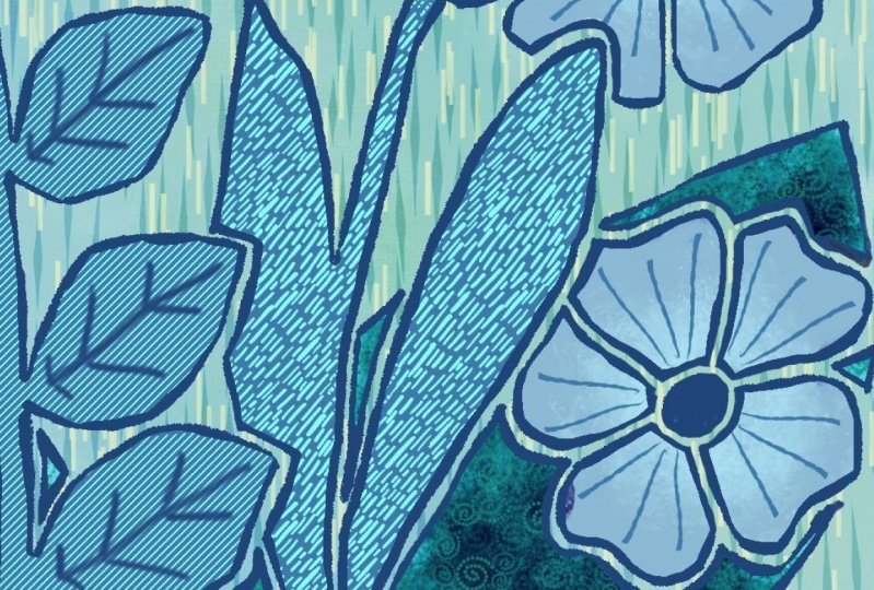 Digital block print