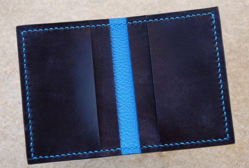 Handmade Minimalist Bifold Wallet in Chevre and Calfskin