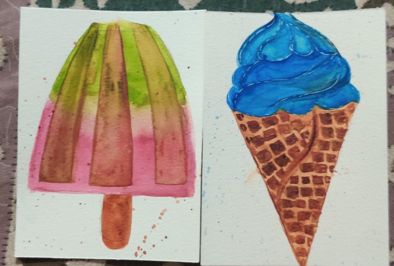 5days of popsicles's and Ice-cream s