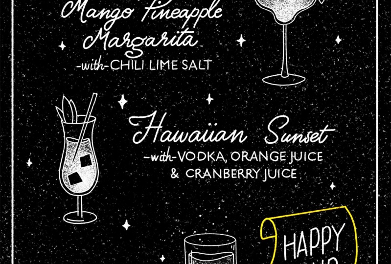 My Chalkboard Cocktail Menu