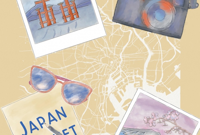 Watercolor travel- Japan Bucket List