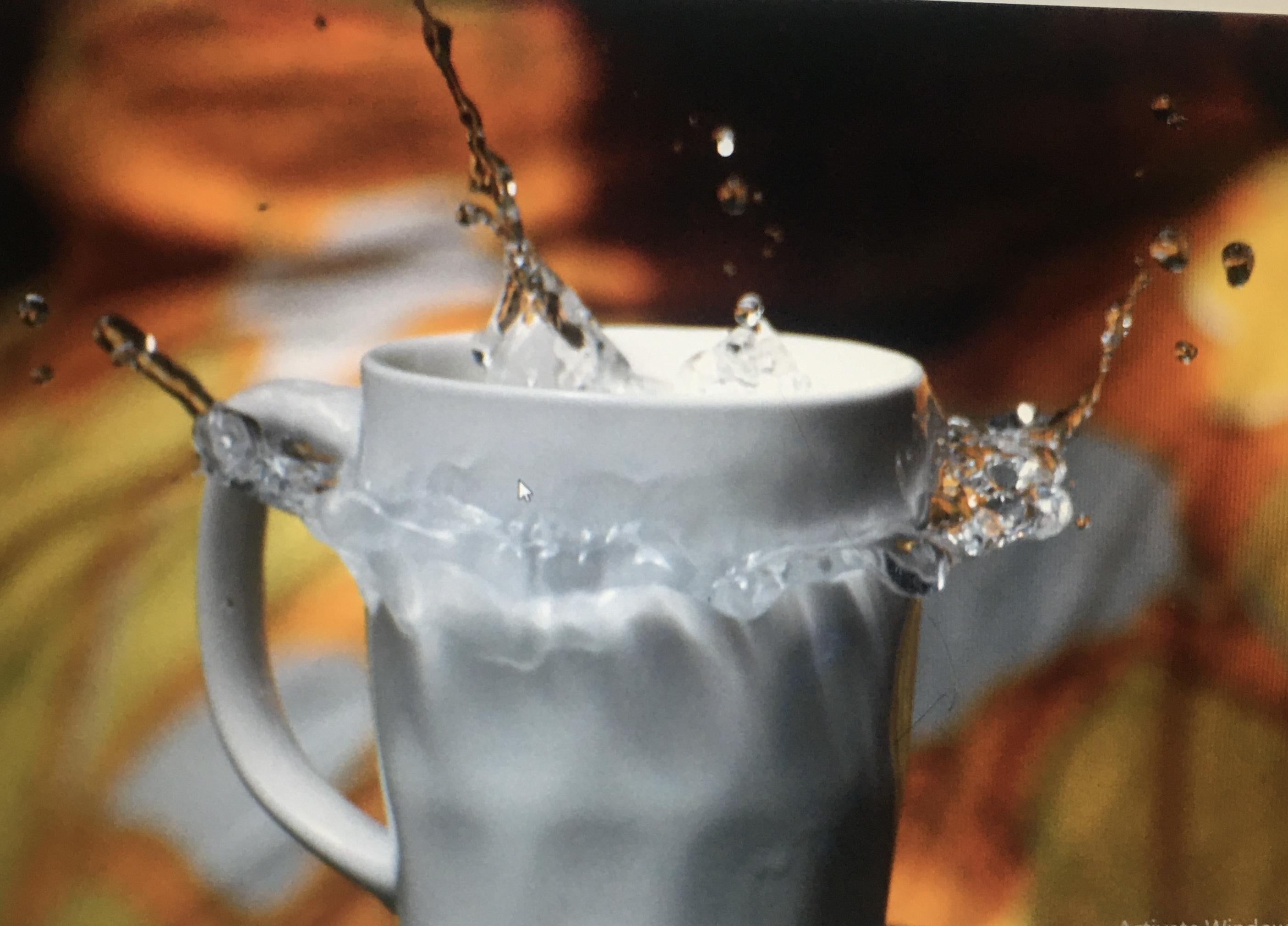 Water splash - student project