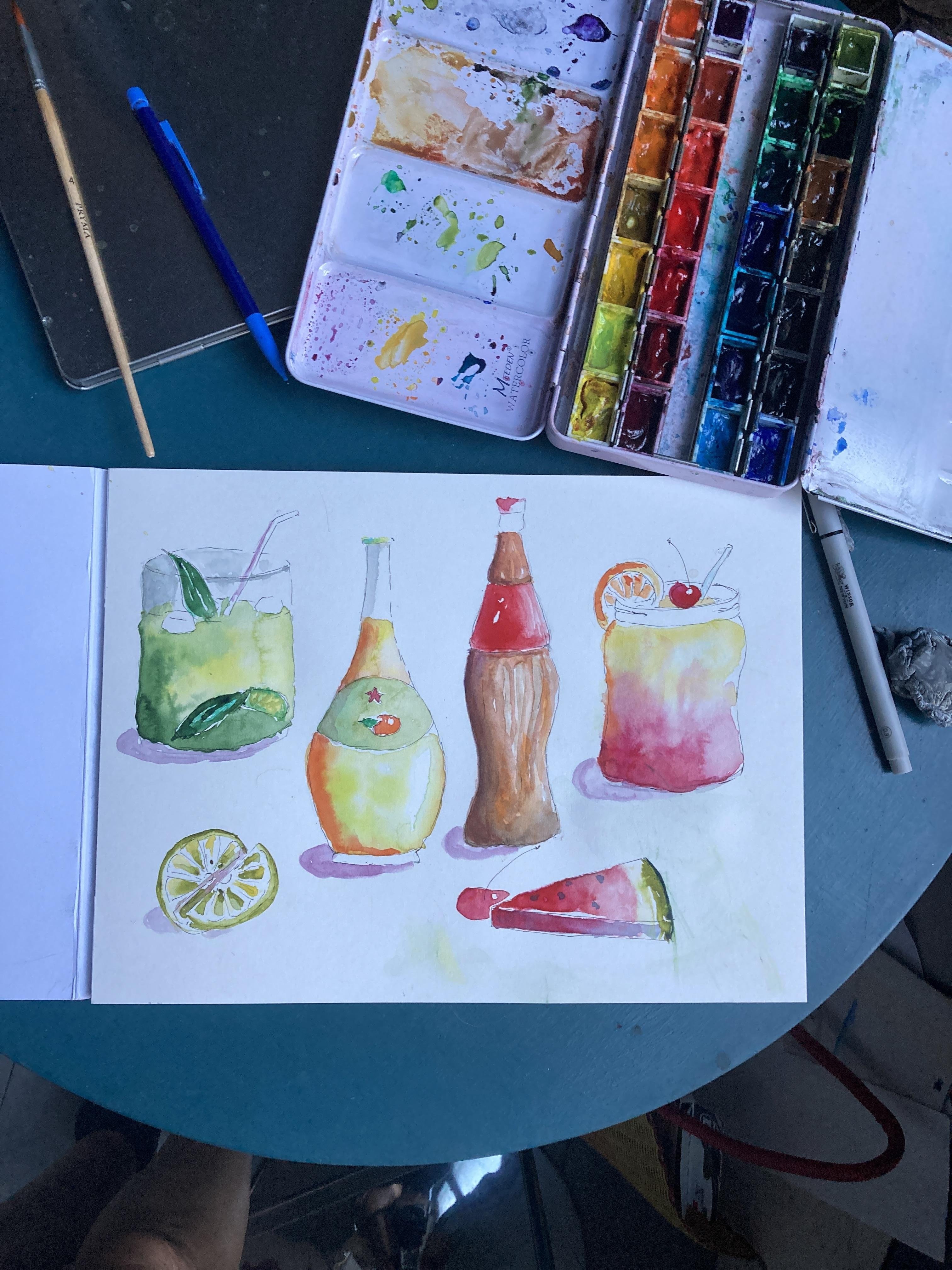 Summery drinks - student project