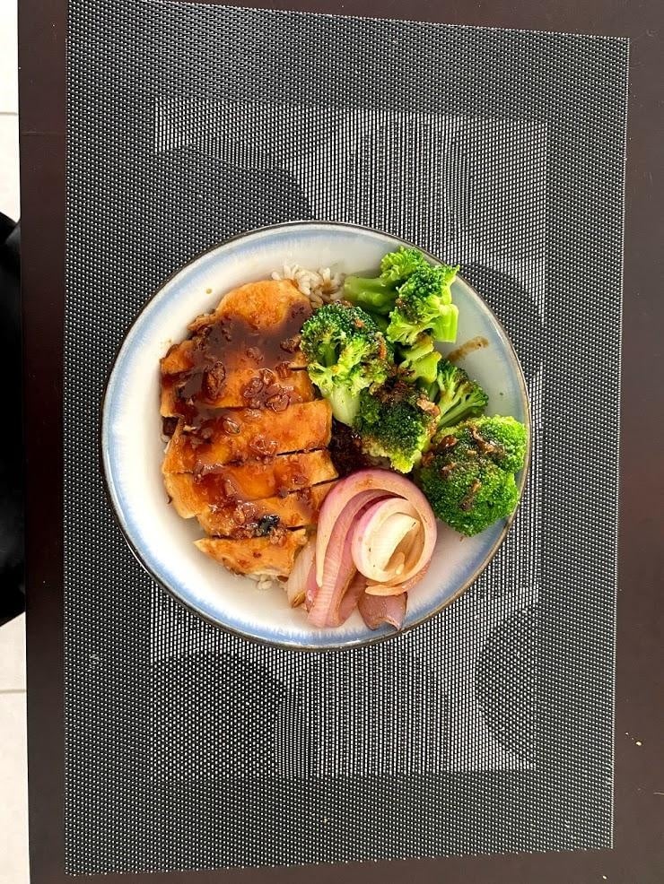 Teriyaki chicken and rice - student project