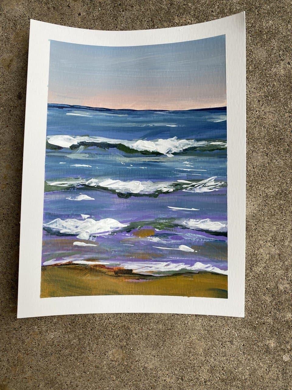Loose Beach Painting - student project