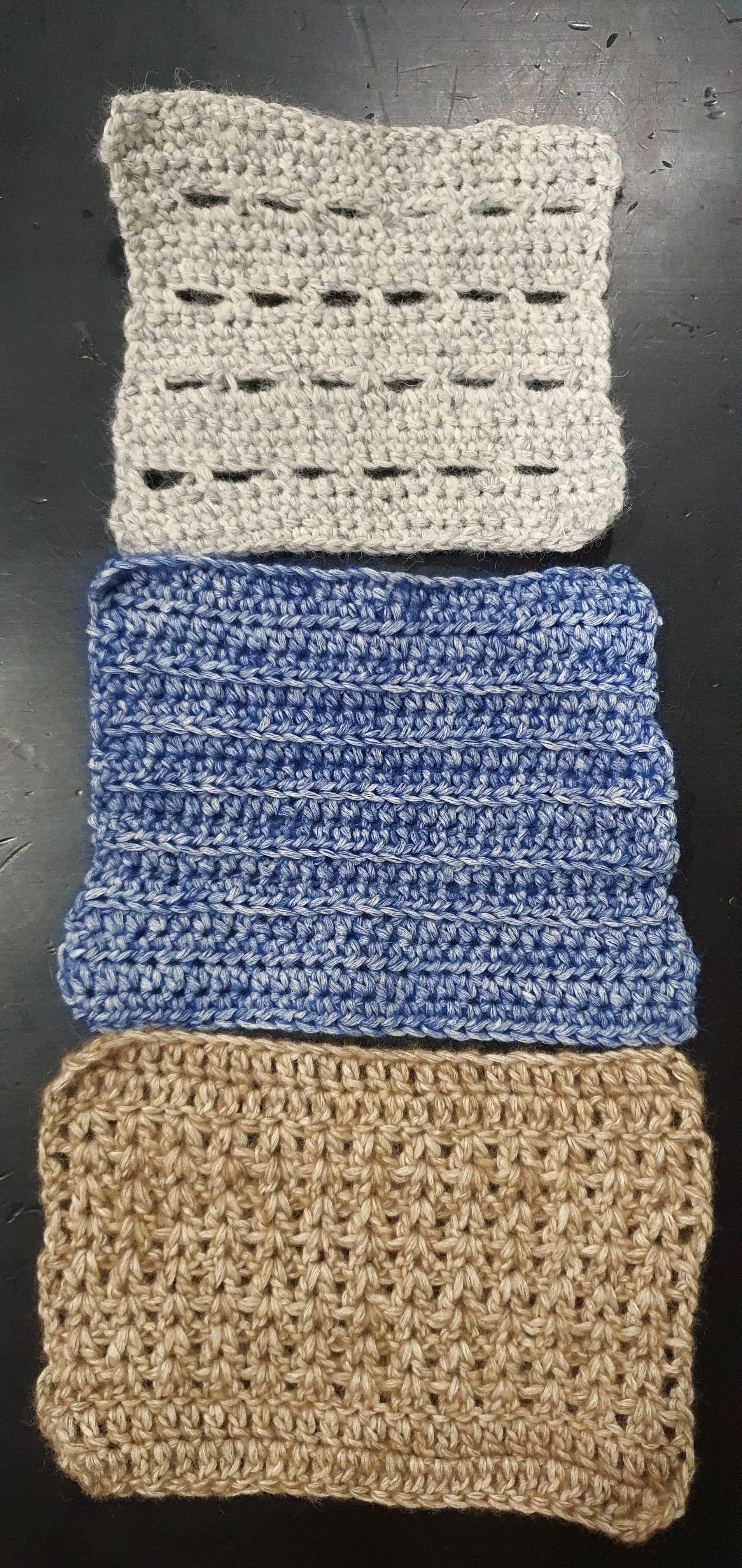 Crochet dishcloths - student project