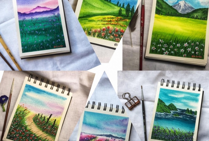 30DaysWatercolorChallange-World Watercolor Month
