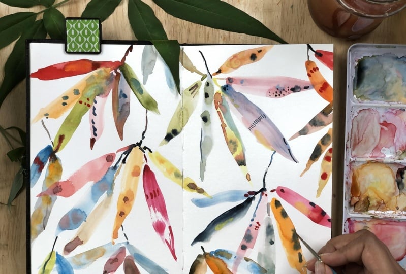 New Class - Stylizing your Watercolors: Fun with Foraged Botanicals