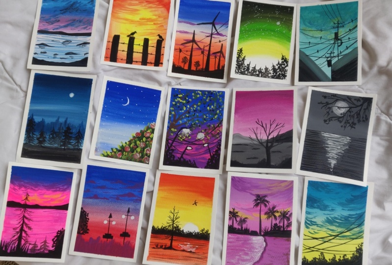 Gouache painting challenge