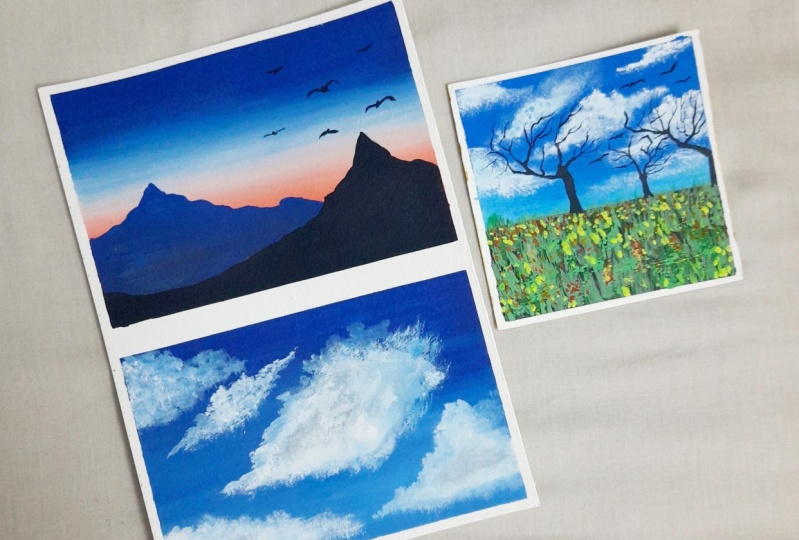 A Beginner's Guide To Gouache Skyscapes