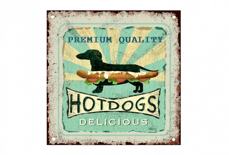 Vintage metal signs