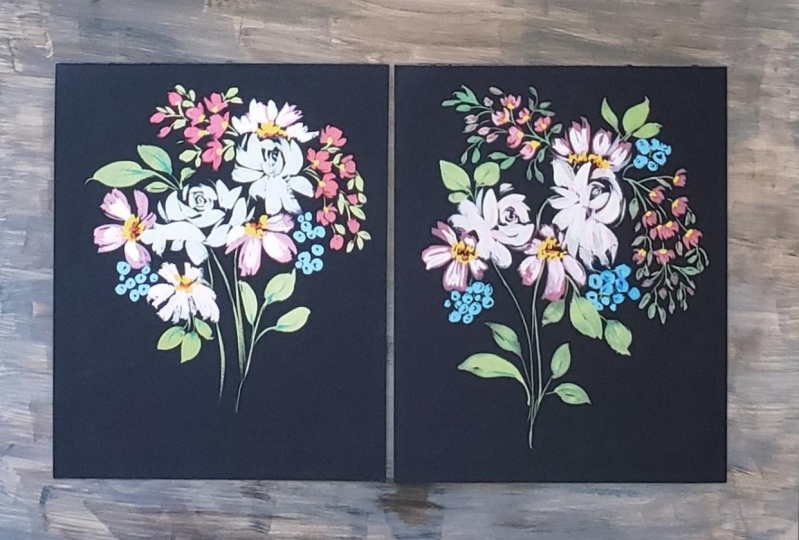 Finished Gouache Bouquet