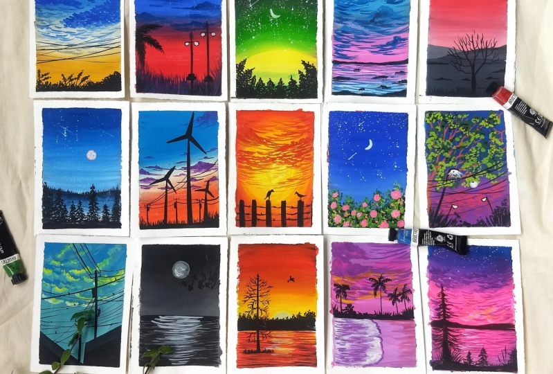 15 days of gouache
