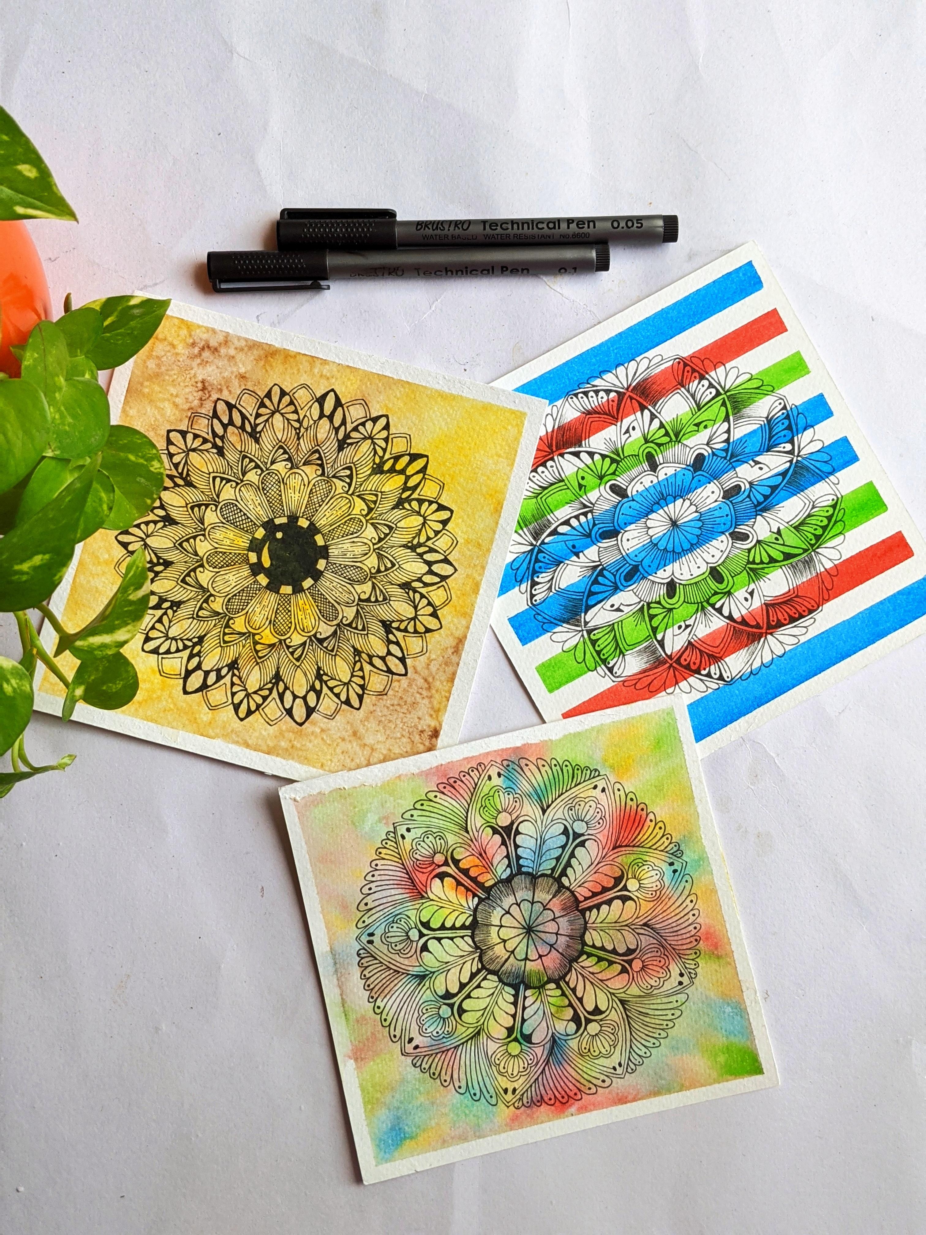 Mini mandalas - student project