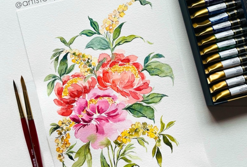 Relaxing Loose Peonies