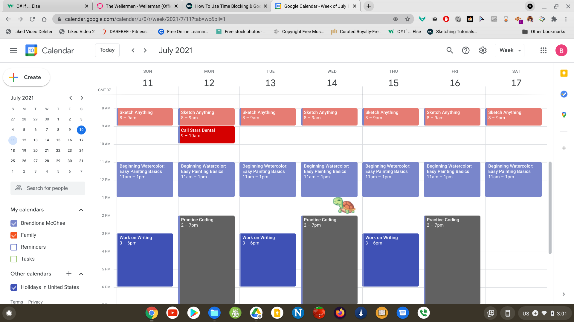 My Schedule - student project