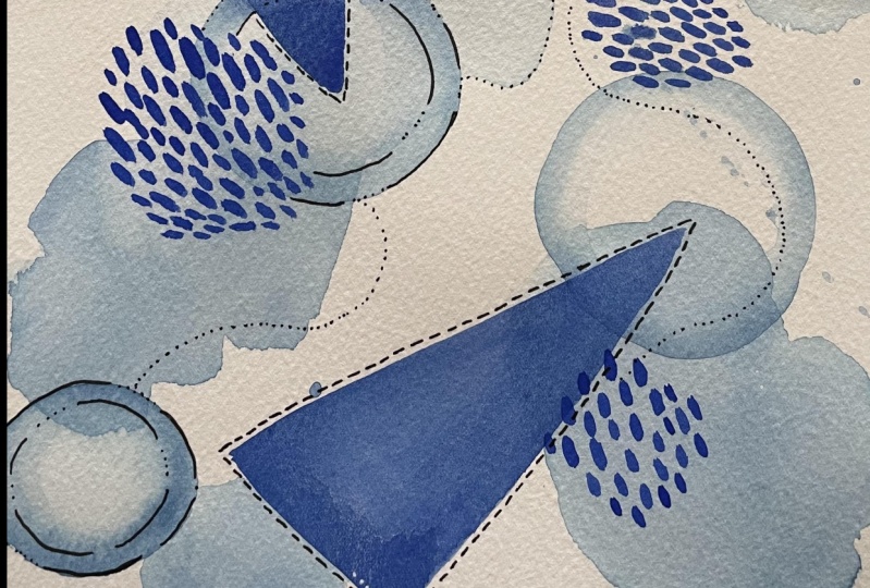 Blue abstract