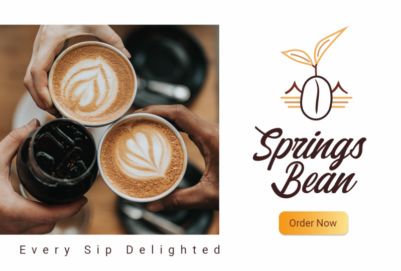 Banner for a coffee brand - Springs Bean