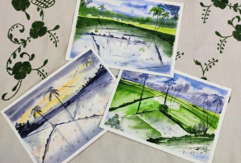 Calming Paddy Fields