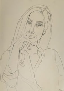 Drawing the portrait - student project