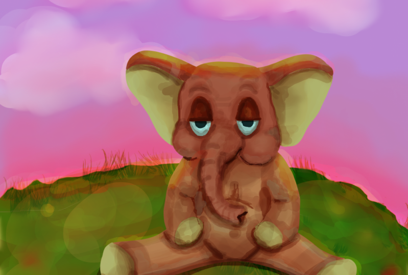 Golu - the baby elephant (different light settings)