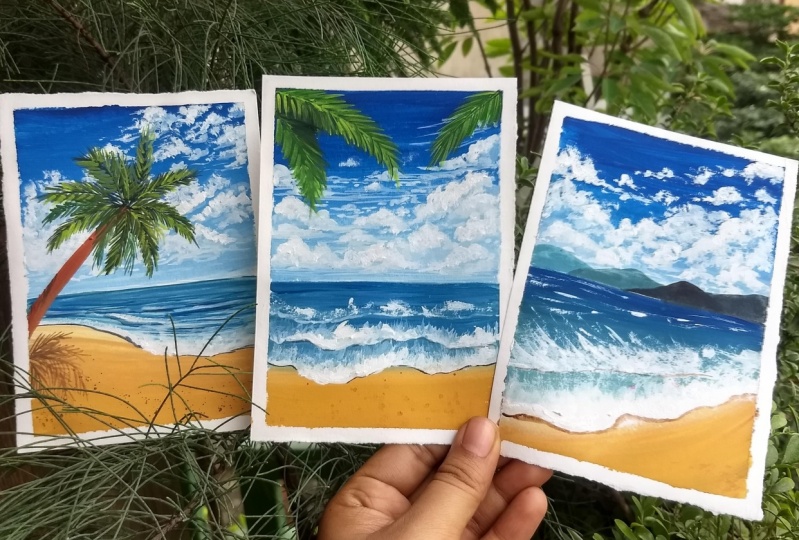 Beach Polaroid