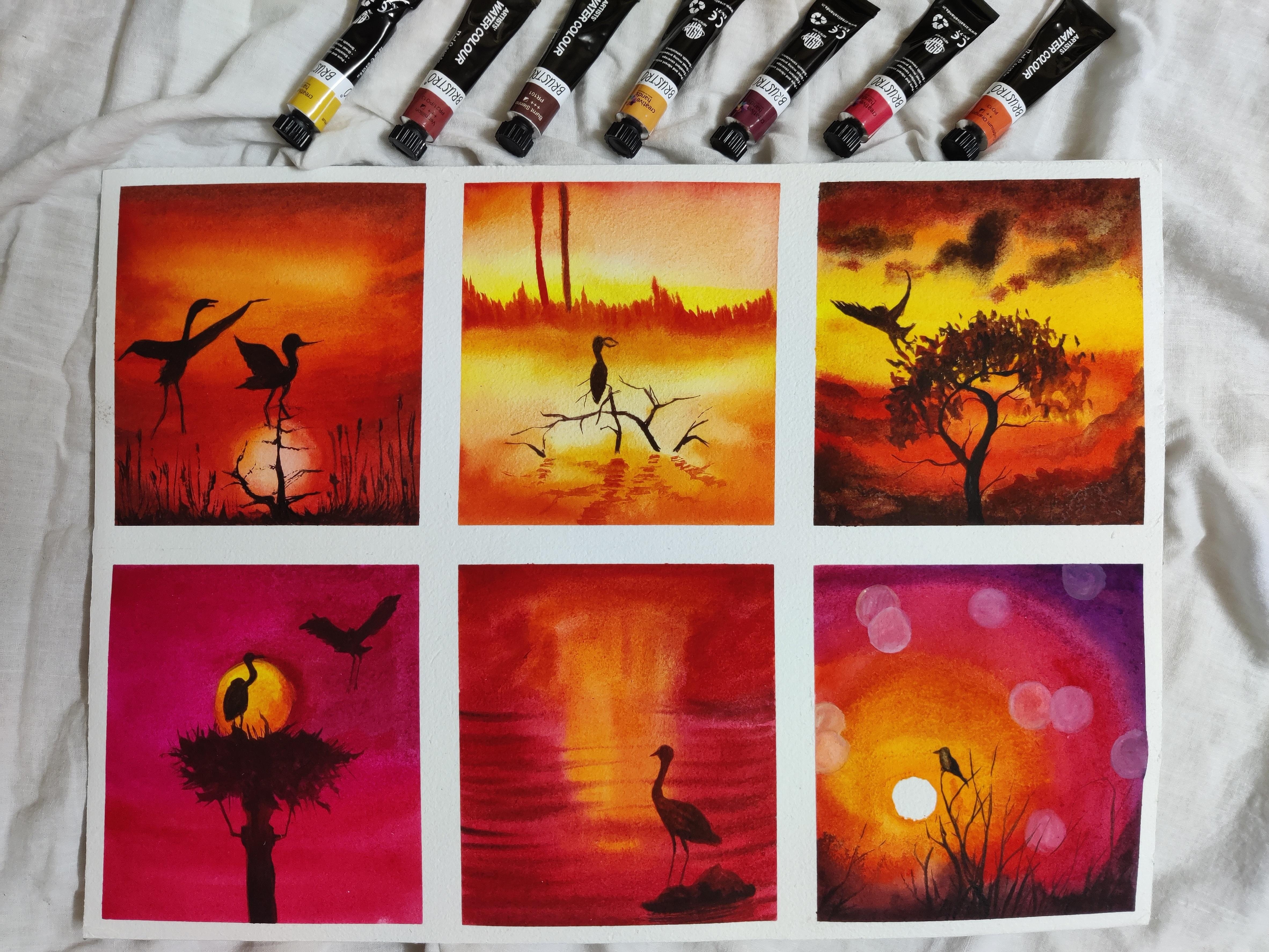 Watercolor marathon-month 1 - student project