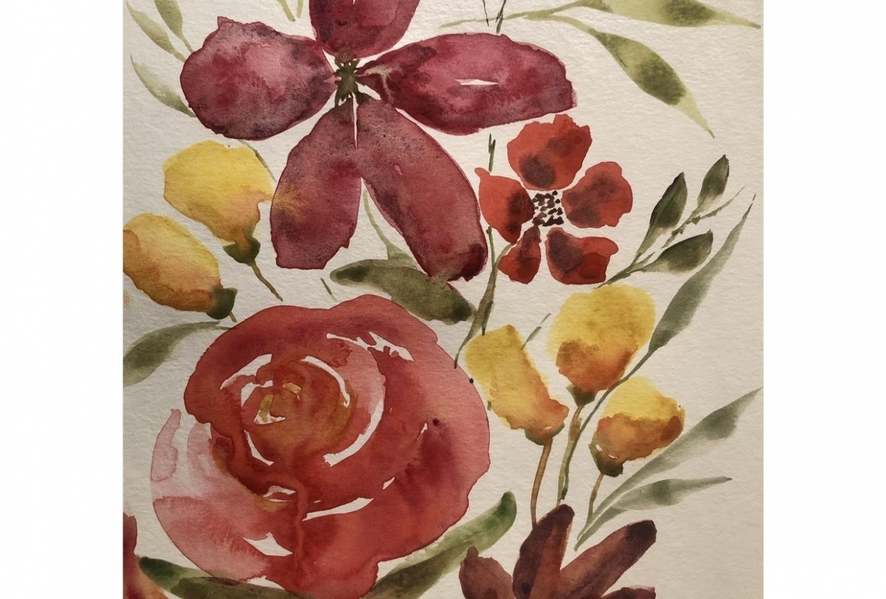 Learning loose florals - student project