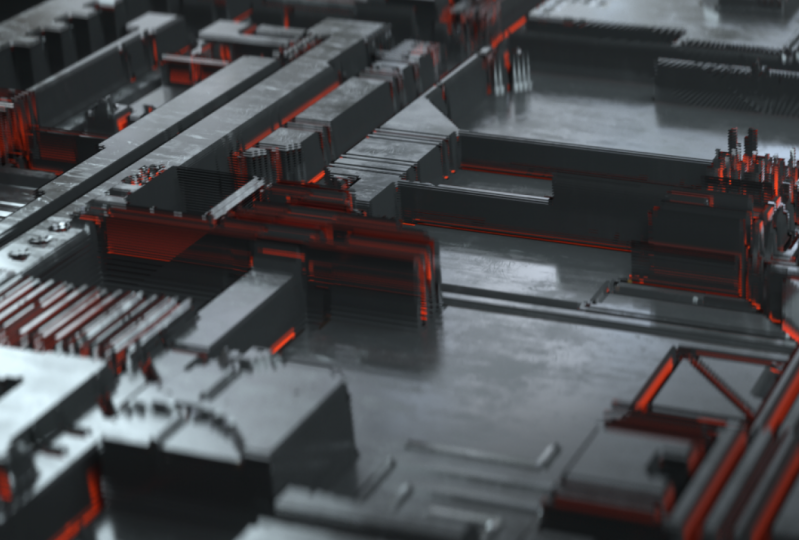Motherboard/Cyberpunk city