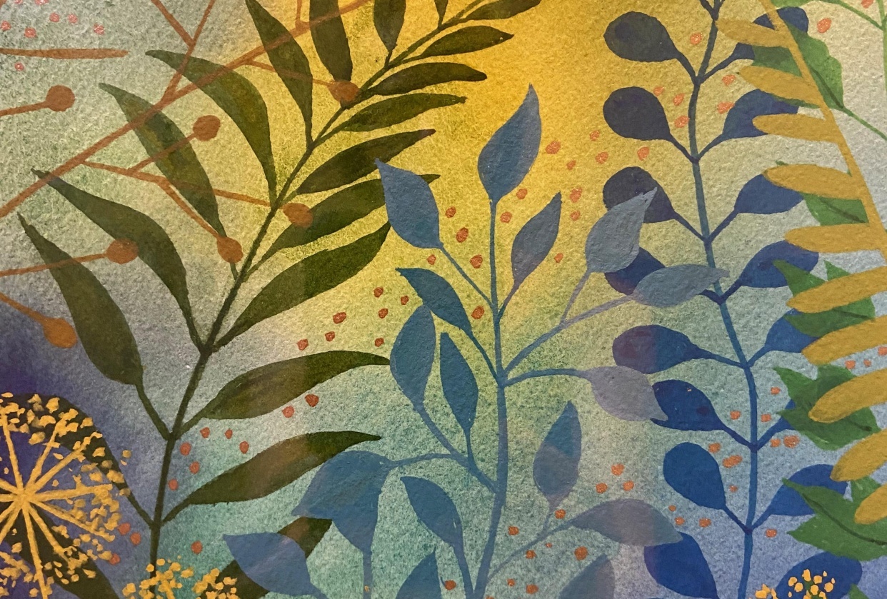 Layering Watercolor - student project
