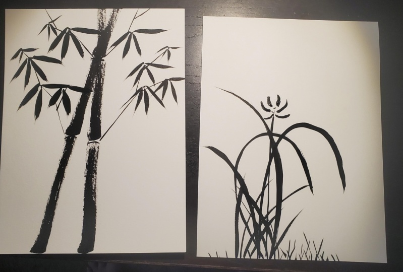 Bamboo and Orchid