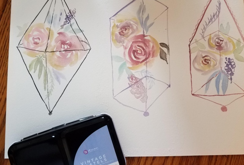 Pastel flower cages
