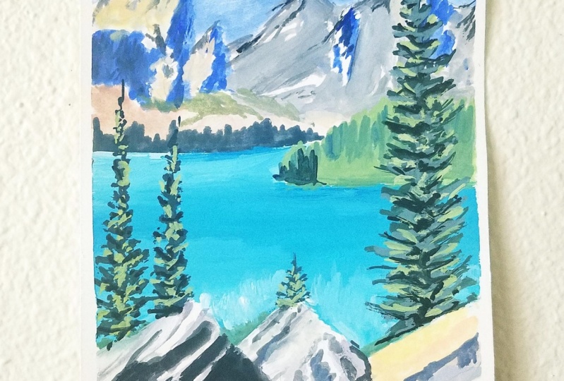 Gouache Landscape