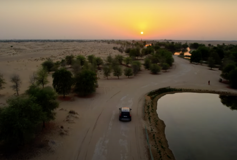 Droning through Love Lake, Al Qudra Dubai